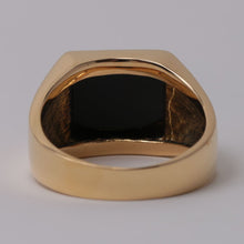 画像をギャラリービューアに読み込む, K18 オニキス 印台リング 納期2~4週間