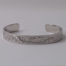 画像をギャラリービューアに読み込む, 手彫り プラチナバングル 幅9mm 【オーダー実績】