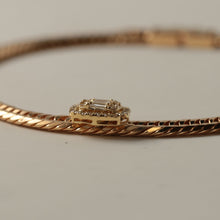 画像をギャラリービューアに読み込む, K18 ダイヤ付き 喜平ブレスレット 12面トリプル 13g 20cm 18金 イエローゴールド 納期3-4週間【特別企画品】