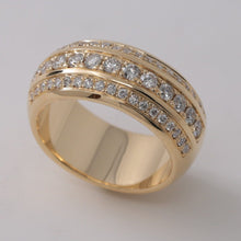 画像をギャラリービューアに読み込む, K18ダイヤモンド 1.4ct 幅広 リング エタニティ 18金 【オーダー実績】