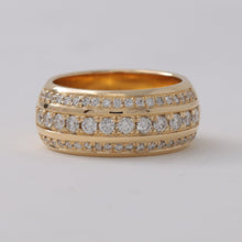 画像をギャラリービューアに読み込む, K18ダイヤモンド 1.4ct 幅広 リング エタニティ 18金 【オーダー実績】