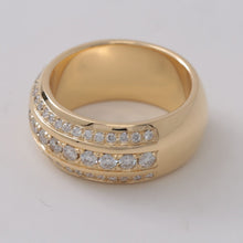画像をギャラリービューアに読み込む, K18ダイヤモンド 1.4ct 幅広 リング エタニティ 18金 【オーダー実績】