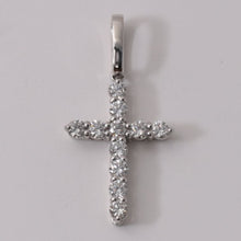 画像をギャラリービューアに読み込む, Pt900 ダイヤモンド クロスペンダント 1.00ct プラチナ900 納期4週間