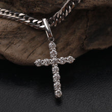 画像をギャラリービューアに読み込む, Pt900 ダイヤモンド クロスペンダント 1.00ct プラチナ900 納期4週間