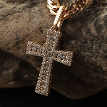 画像をギャラリービューアに読み込む, K18 ダイヤモンド クロスペンダント 1.00ct 18金 イエローゴールド 納期4週間