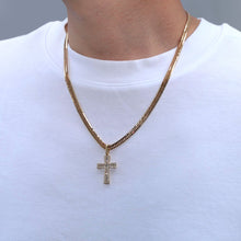 画像をギャラリービューアに読み込む, K18 ダイヤモンド クロスペンダント 1.00ct 18金 イエローゴールド 納期4週間
