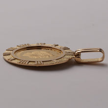 画像をギャラリービューアに読み込む, K24 純金 ツバルホースコイン 1/5oz ペンダントトップ 枠:K18ゴールド