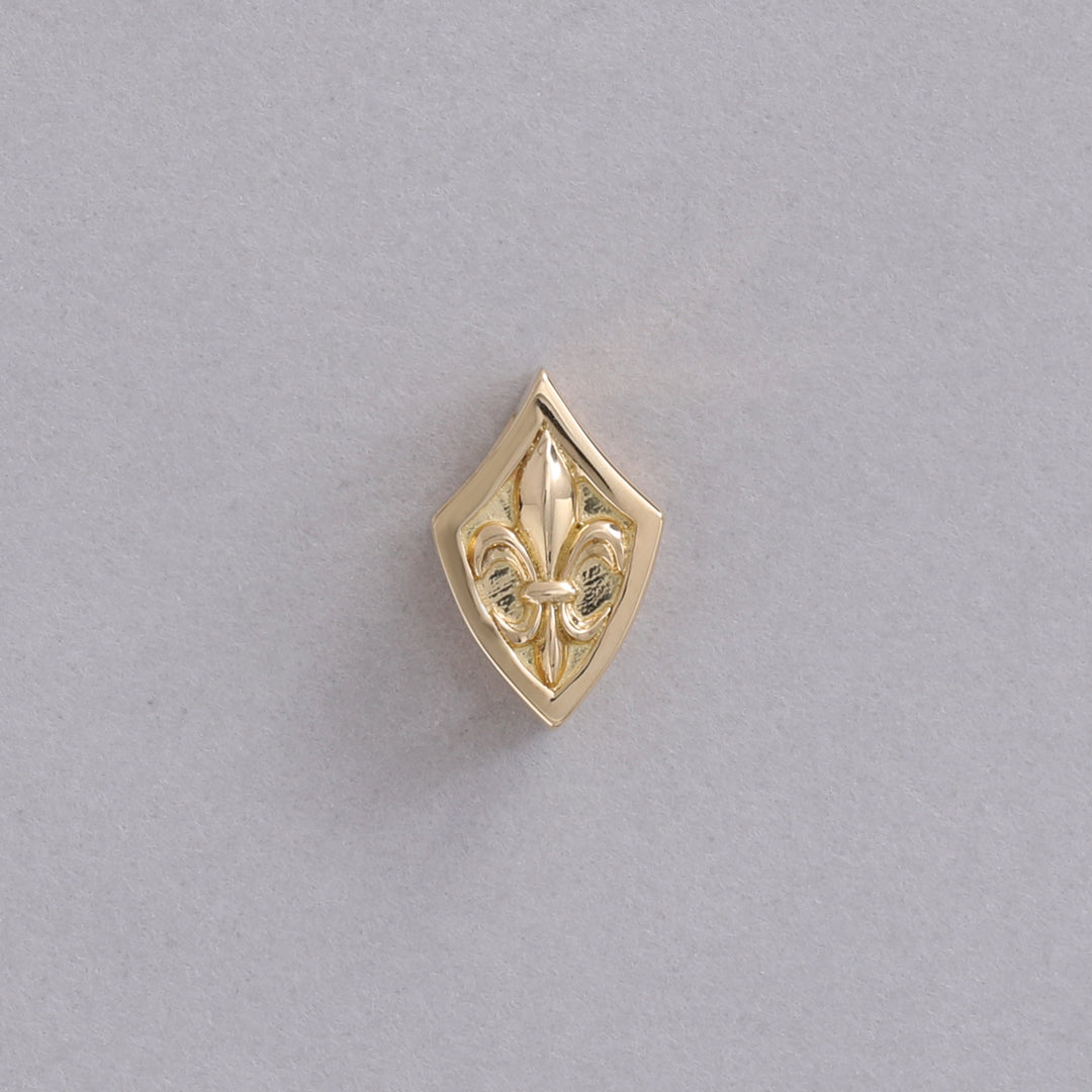 K18ユリ紋章 ペンダントトップ YG ダイヤ 【公式通販】