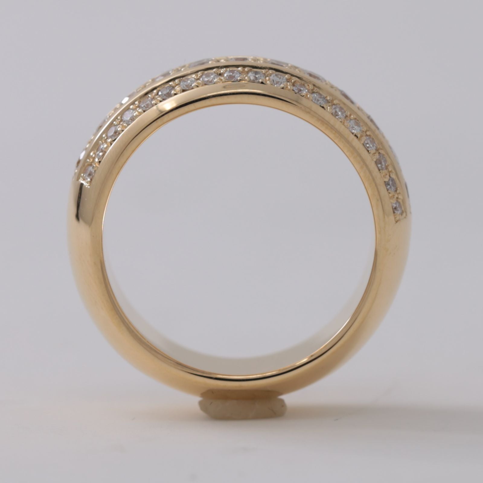 K18ダイヤモンド 1.4ct 幅広 リング エタニティ 18金 【オーダー実績 