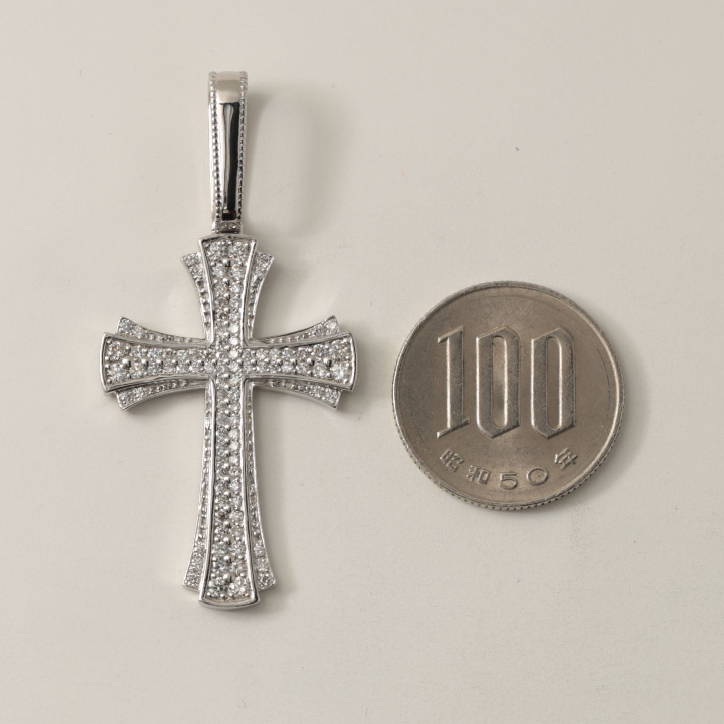 Pt900 ダイヤモンド クロスペンダント 1.00ct プラチナ900 納期4週間  