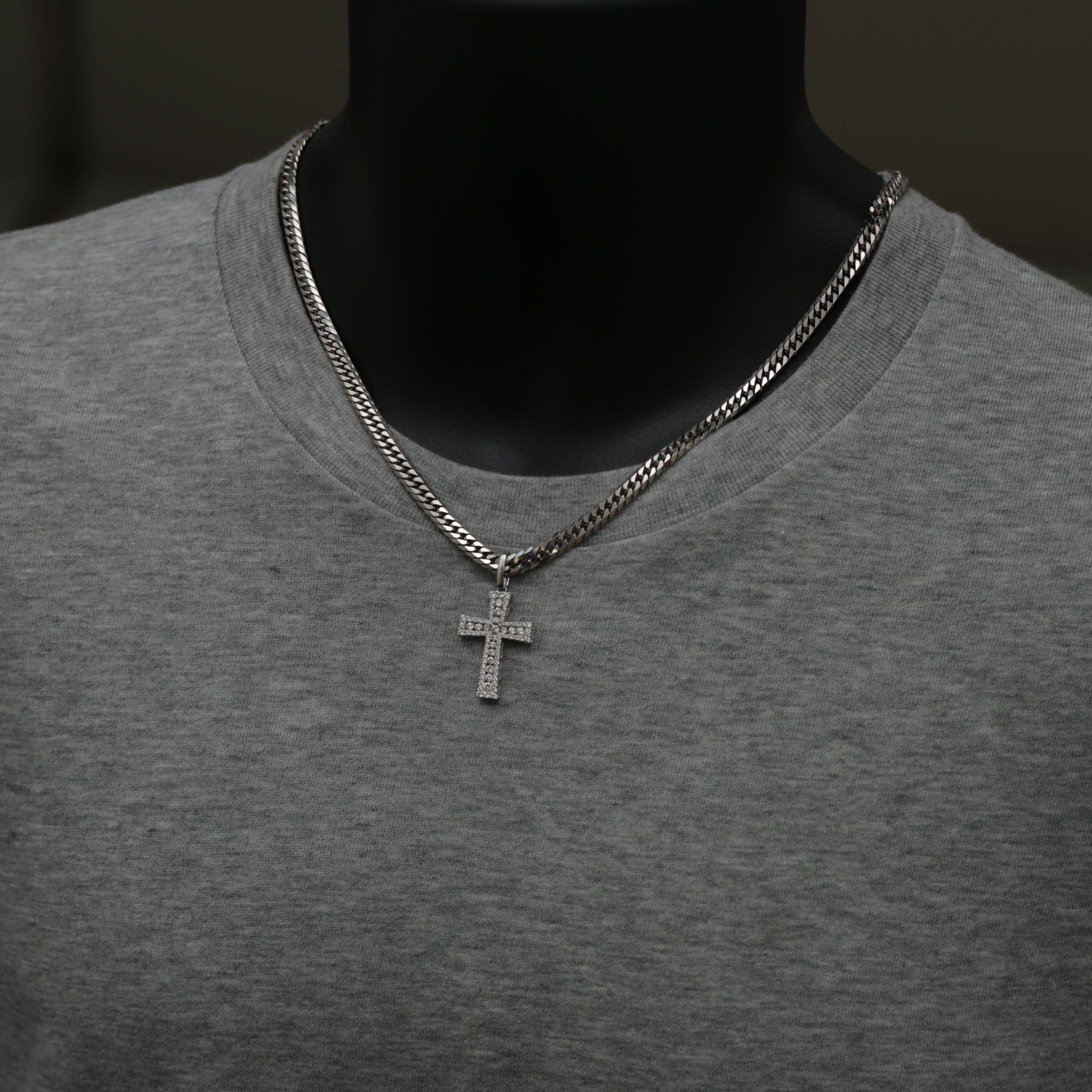 Pt900 ダイヤモンド クロスペンダント 1.00ct プラチナ900