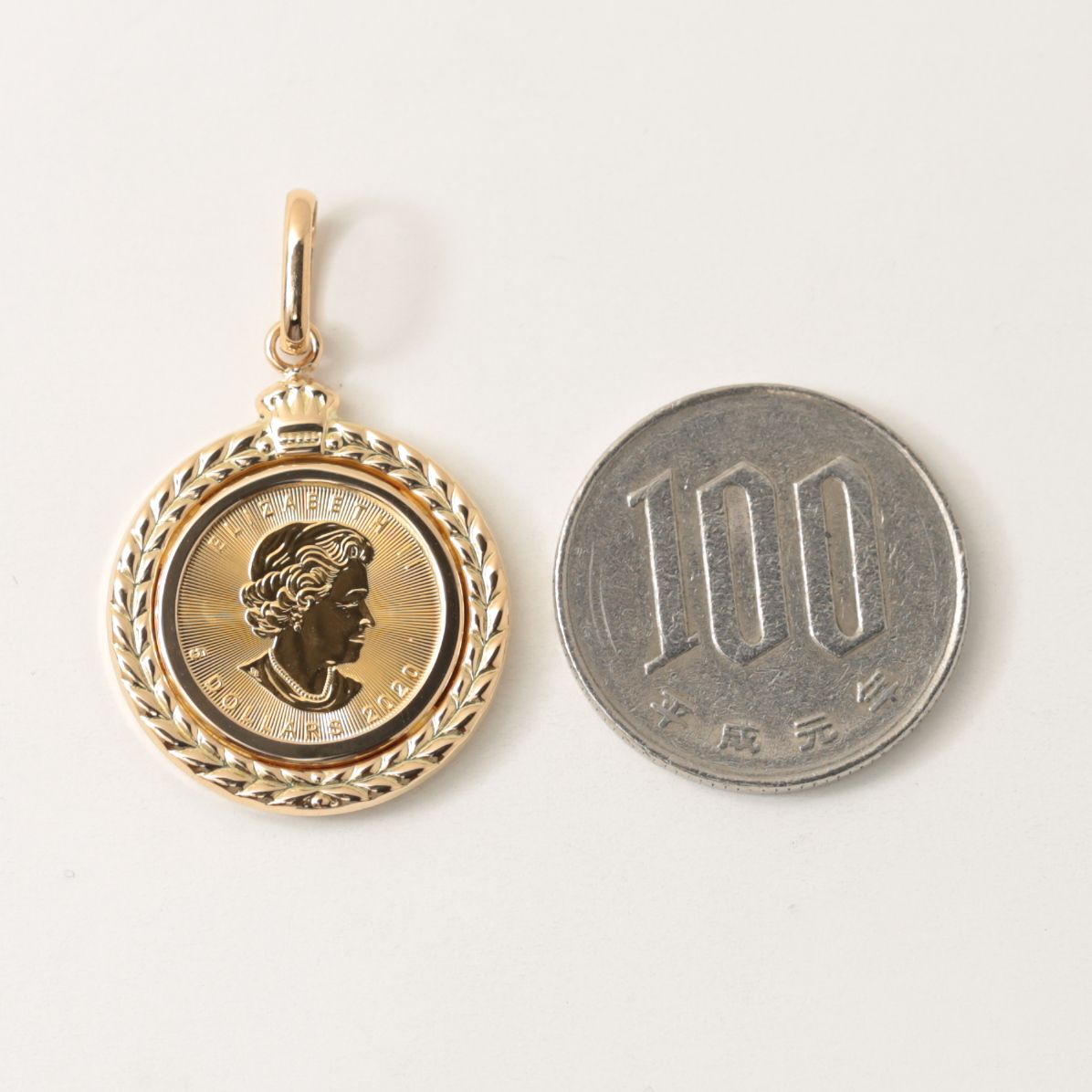 プルーフ硬貨 k24 キャットコイン 1/5oz ネックレストップ  ペンダント